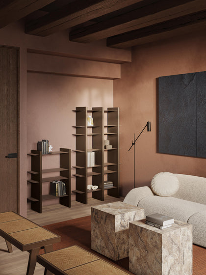 Westwing Collection Hohes Regal Rami mit Metall-Elementen zollfrei