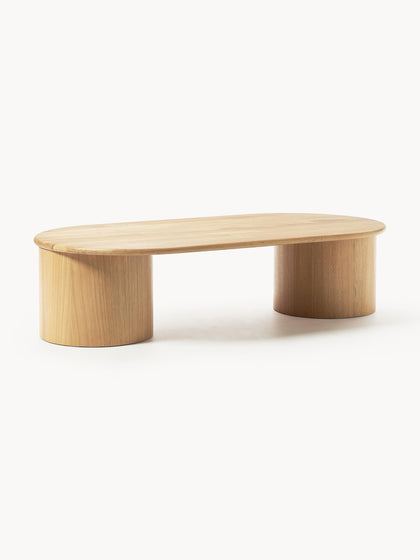 Westwing Collection Ovaler Couchtisch Didi aus Eichenholz Rabatte dieses Monats