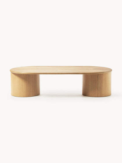 Westwing Collection Ovaler Couchtisch Didi aus Eichenholz Rabatte dieses Monats
