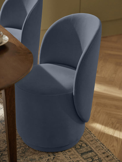 Westwing Collection Samt-Polsterstuhl Zeyno 2025