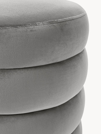 Westwing Collection Samt-Polsterhocker Alto Online