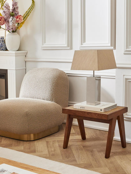 Westwing Collection Hocker Sissi mit Wiener Geflecht Auslauf