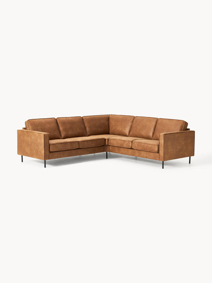 Westwing Collection Wohnlandschaft Hunter aus recyceltem Leder