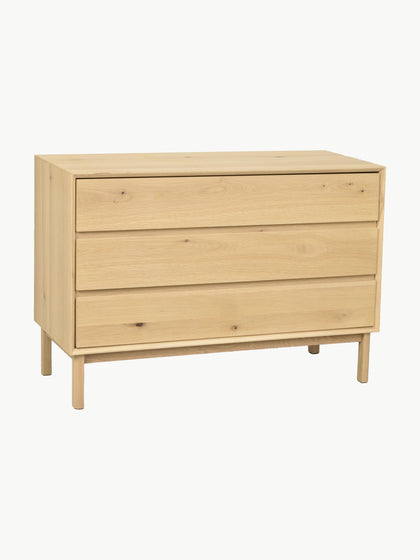 Westwing Collection Kommode Mackay aus Eichenholz