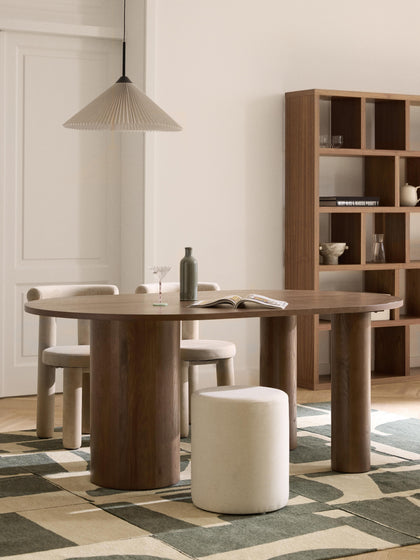 Westwing Collection Ovaler Esstisch Dunia aus Eichenholz 180 x 110 cm Limitierter Zeitrabatt