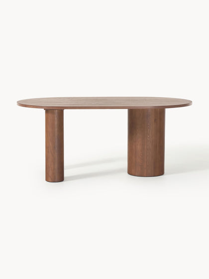 Westwing Collection Ovaler Esstisch Dunia aus Eichenholz 180 x 110 cm Limitierter Zeitrabatt