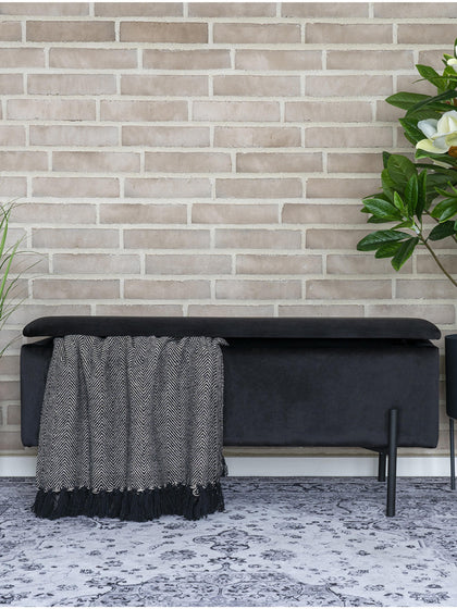 Westwing Collection Samt-Polsterbank Woldorf mit Stauraum Fabrik Onlineshop