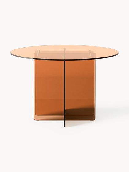 Westwing Collection Runder Glas-Esstisch Anouk Ø 100 cm Günstig kaufen