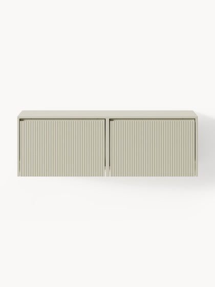 Westwing Collection Wand-Schuhschrank Shea mit Klappfächern und geriffelter Front Versandkostenfrei