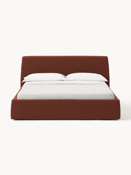Westwing Collection Bouclé-Polsterbett Cloud mit Stauraum Flash Sale