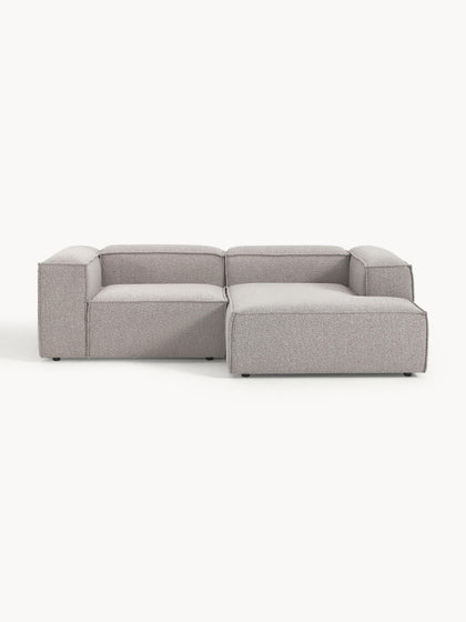 Westwing Collection Modulares Ecksofa Lennon aus Bouclé