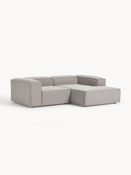 Westwing Collection Modulares Ecksofa Lennon aus Bouclé Lagerräumung