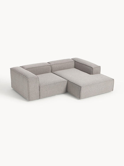 Westwing Collection Modulares Ecksofa Lennon aus Bouclé Lagerräumung