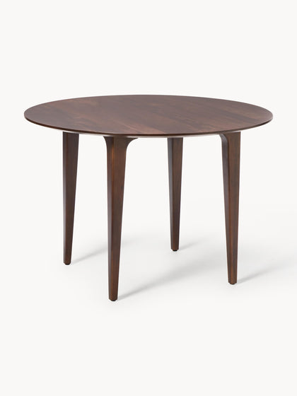 Westwing Collection Runder Esstisch Archie aus Mangoholz Ø 110 cm