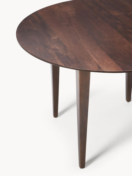 Westwing Collection Runder Esstisch Archie aus Mangoholz Ø 110 cm Heißer Verkauf