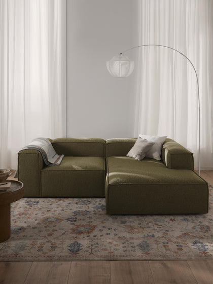 Westwing Collection Modulares Ecksofa Lennon aus Bouclé Exklusive Angebote