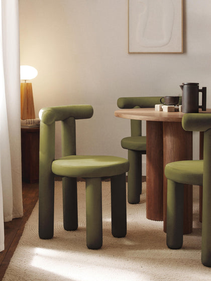 Westwing Collection Samt-Polsterstuhl Calan Blitzangebot