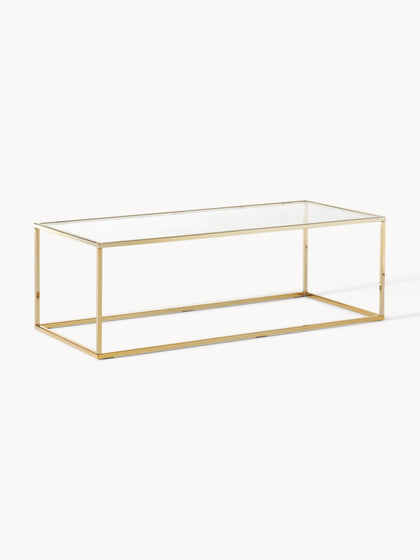 Westwing Collection Couchtisch Maya mit Glasplatte Riesige Ersparnisse