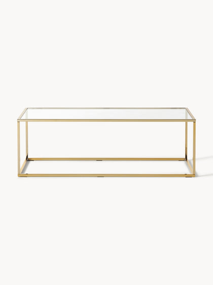 Westwing Collection Couchtisch Maya mit Glasplatte Riesige Ersparnisse