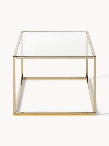 Westwing Collection Couchtisch Maya mit Glasplatte Riesige Ersparnisse