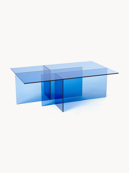 Westwing Collection Glas-Couchtisch Anouk B 102 cm