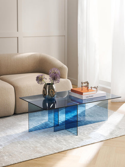 Westwing Collection Glas-Couchtisch Anouk B 102 cm Begrenzte Freigabe