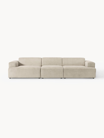 Westwing Collection Cord-Sofa Melva (4-Sitzer)