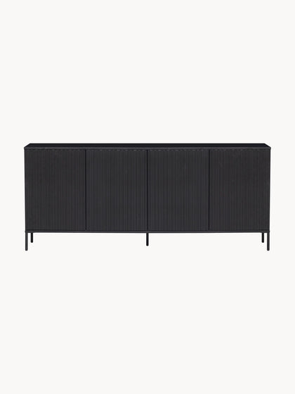 Westwing Collection Sideboard Avourio aus Kiefernholz mit geriffelter Front Zeitbegrenzte Promotion