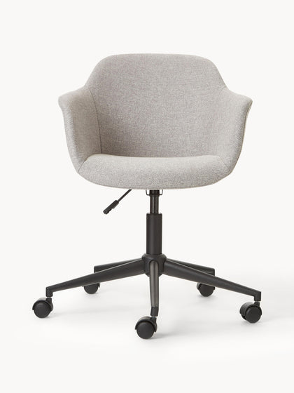 Westwing Collection Polster-Schreibtischstuhl Fiji mit schmaler Sitzschale Bis zu 50% Rabatt