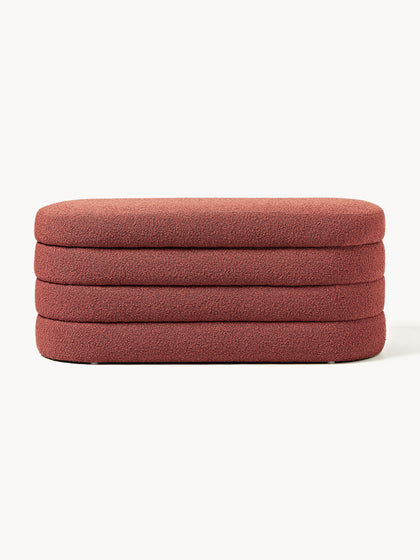 Westwing Collection Bouclé-Polsterbank Alto mit Stauraum Bis zu 65% Rabatt
