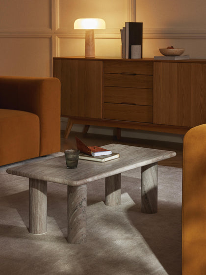 Westwing Collection Marmor-Couchtisch Mabel Sonderangebot der Fabrik