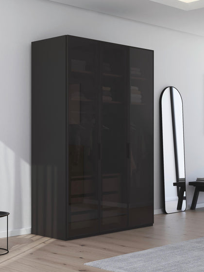 Westwing Collection Drehtürenschrank Skat Shine mit Innenbeleuchtung in verschiedenen Größen Black Friday Preise