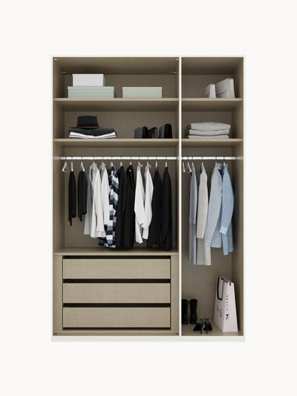 Westwing Collection Drehtürenschrank Skat Shine mit Innenbeleuchtung in verschiedenen Größen Black Friday Preise
