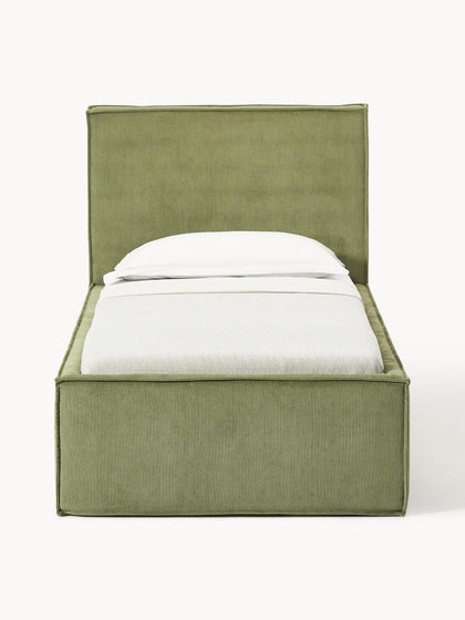 Westwing Collection Cord-Einzelbett Dream mit Stauraum Rabatte dieses Monats