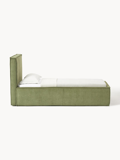 Westwing Collection Cord-Einzelbett Dream mit Stauraum Rabatte dieses Monats