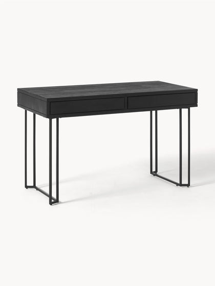 Westwing Collection Schreibtisch Luca aus Mangoholz mit Schubladen Limitierter Zeitrabatt