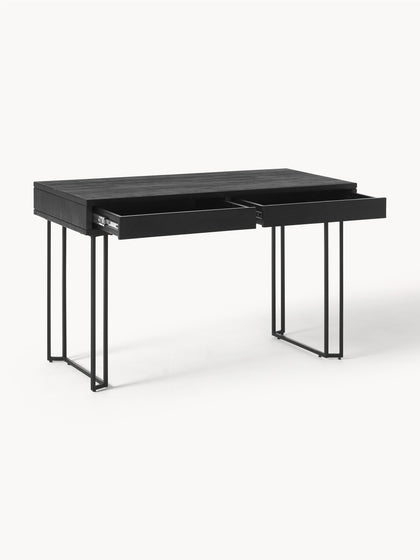 Westwing Collection Schreibtisch Luca aus Mangoholz mit Schubladen Limitierter Zeitrabatt