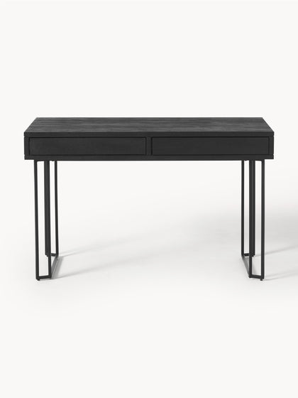 Westwing Collection Schreibtisch Luca aus Mangoholz mit Schubladen Limitierter Zeitrabatt