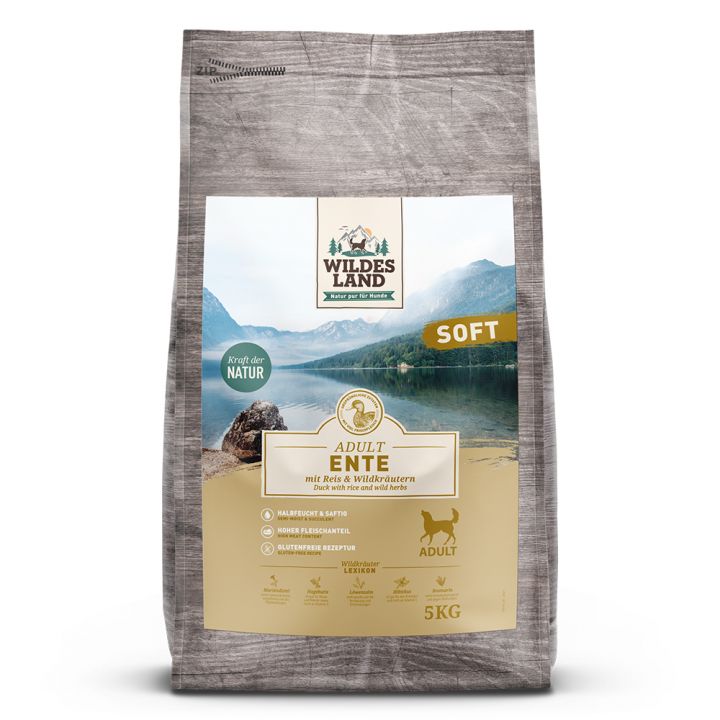 petspremium Wildes Land Ente mit Reis und Wildkräutern Soft Adult Trockenfutter 3 x 5 kg petspremium Wildes Land Ente mit Reis und Wildkräutern Soft Adult Trockenfutter 3 x 5 kg