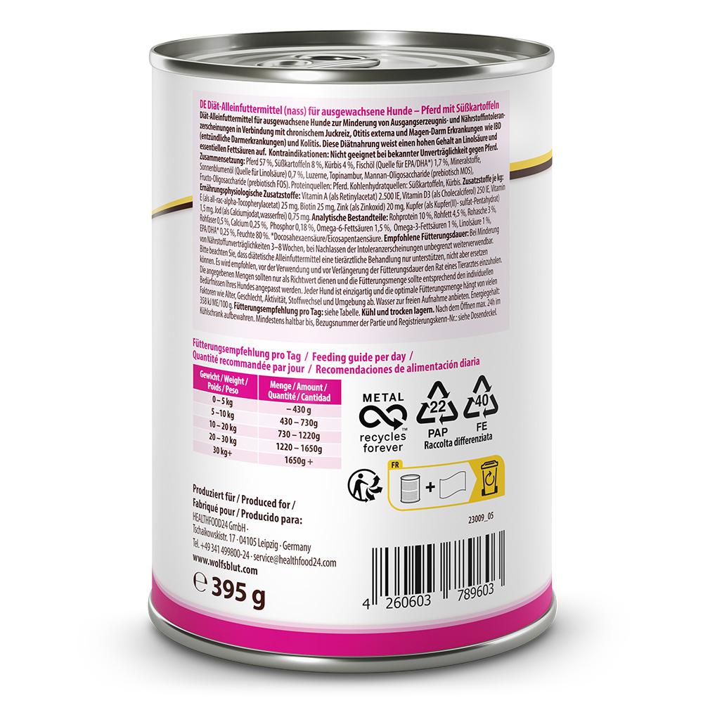 petspremium Wolfsblut Hypoallergenic VetLine Nassfutter 6 x 395 g Letzte 2 Tage