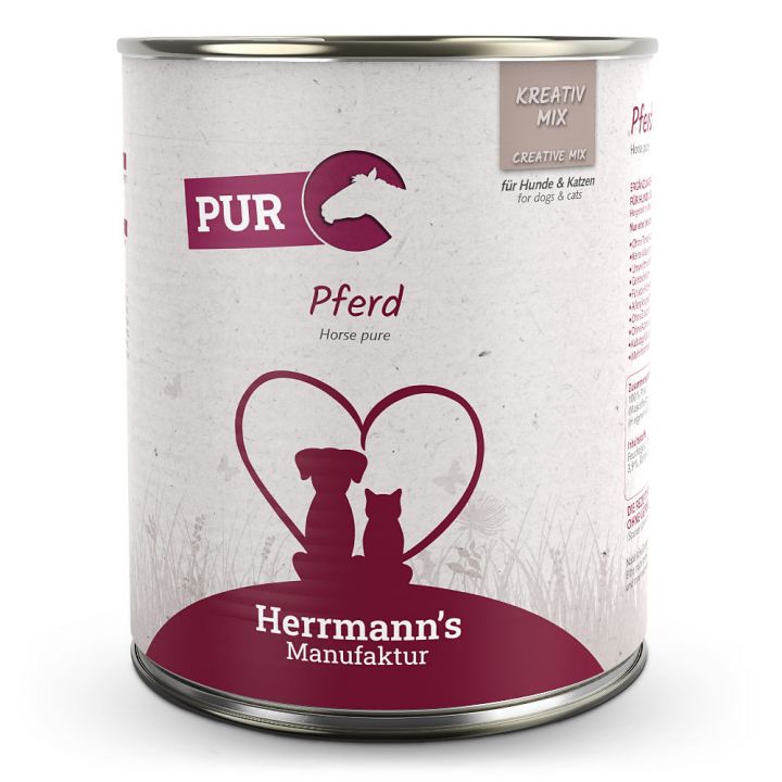 petspremium Herrmann's Pferd Reinfleisch Kreativ-Mix Ergänzung Nassfutter 12 x 800 g petspremium Herrmann's Pferd Reinfleisch Kreativ-Mix Ergänzung Nassfutter 12 x 800 g