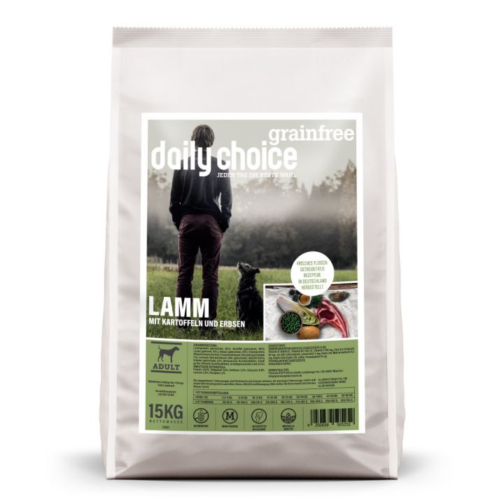 petspremium daily choice Lamm mit Kartoffeln und Erbsen Grainfree Trockenfutter 15 kg petspremium daily choice Lamm mit Kartoffeln und Erbsen Grainfree Trockenfutter 15 kg