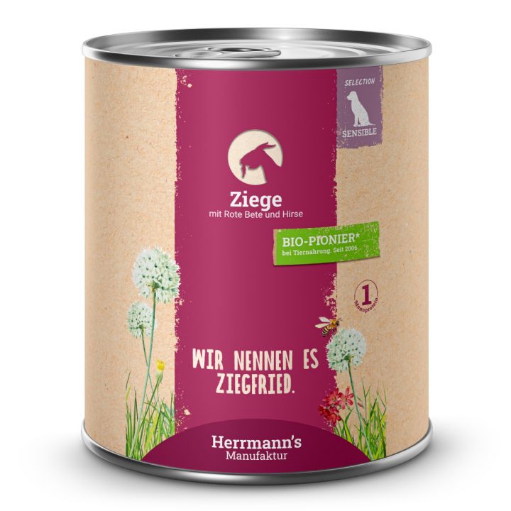petspremium Herrmann's Ziege mit rote Beete und Hirse Selection Sensible Nassfutter 24 x 800 g petspremium Herrmann's Ziege mit rote Beete und Hirse Selection Sensible Nassfutter 24 x 800 g