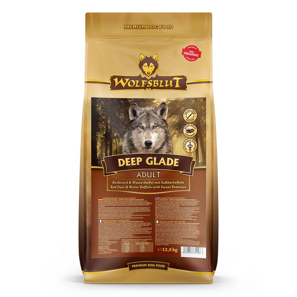petspremium Wolfsblut Deep Glade - Rothirsch und Wasserbüffel Adult Trockenfutter 2 x 12 5 kg Begrenzt auf 3 Tage