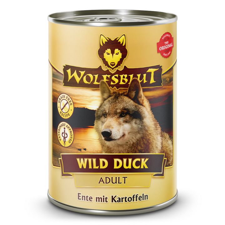 petspremium Wolfsblut Wild Duck - Ente mit Kartoffeln Adult Nassfutter 6 x 395 g