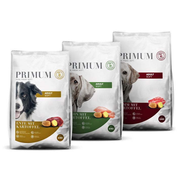 petspremium Primum Trio Soft Trockenfutter 3 x 5 kg