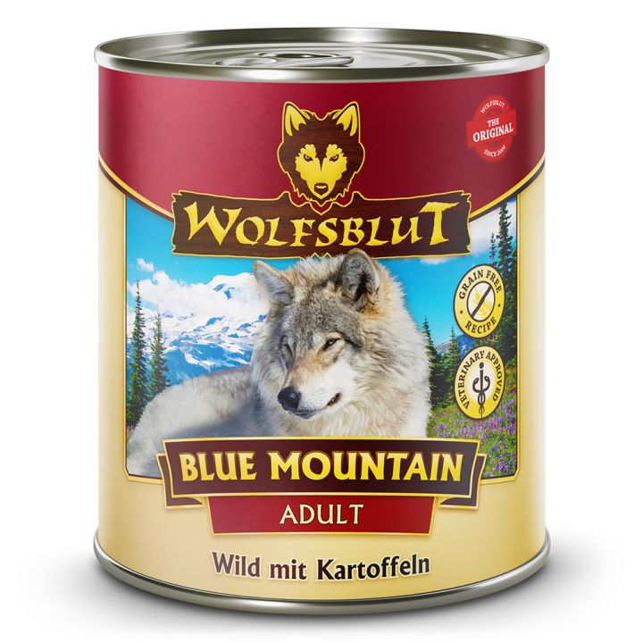 petspremium Wolfsblut Blue Mountain - Wild mit Kartoffeln Adult Nassfutter 6 x 800 g