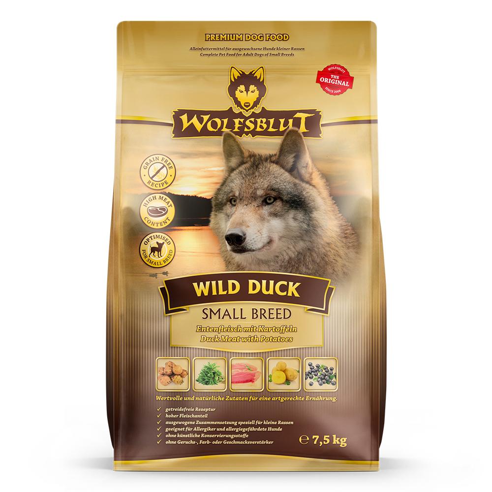 petspremium Wolfsblut Wild Duck - Ente und Kartoffel Small Breed Trockenfutter 7 5 kg Osterangebot