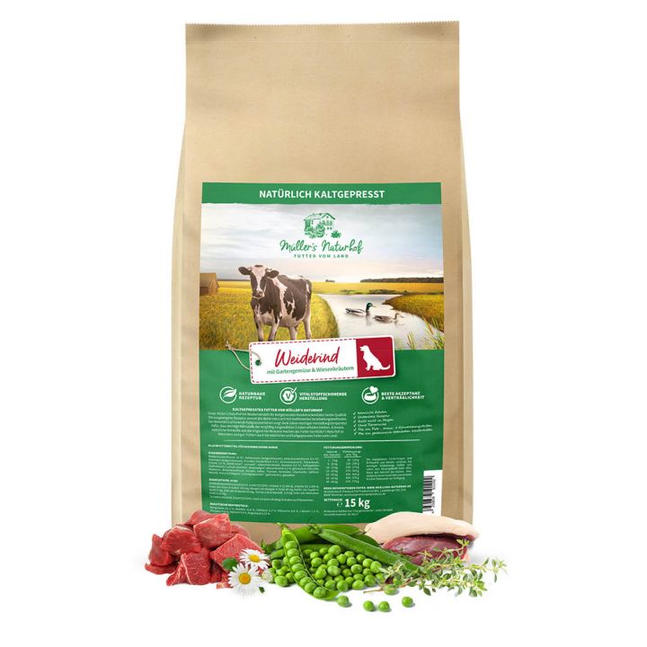 petspremium Müller’s Naturhof Weiderind Traditionell Trockenfutter 2 x 15 kg