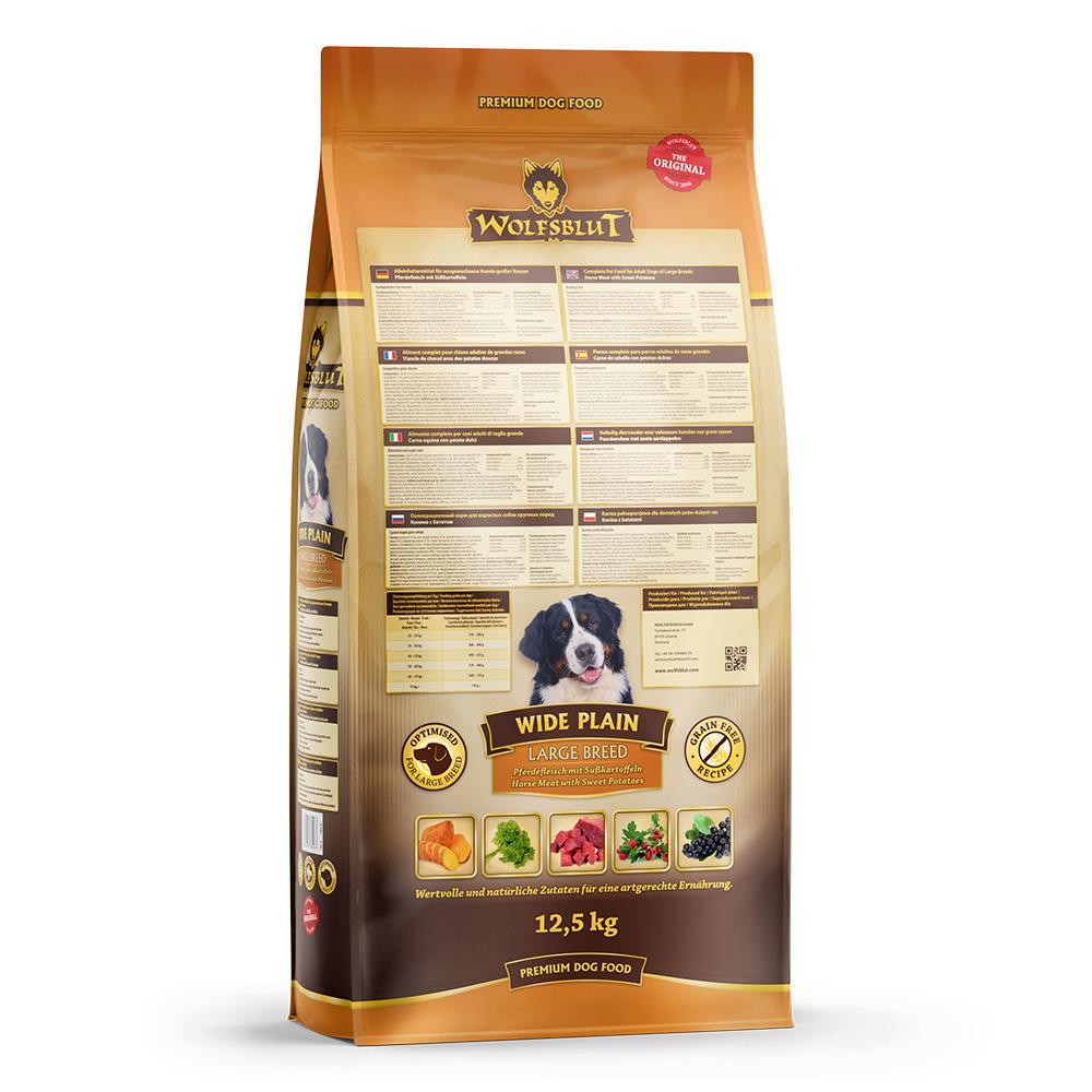 petspremium Wolfsblut Wide Plain - Pferdefleisch und Süßkartoffel Large Breed Trockenfutter 12 5 kg Super Sparpreis